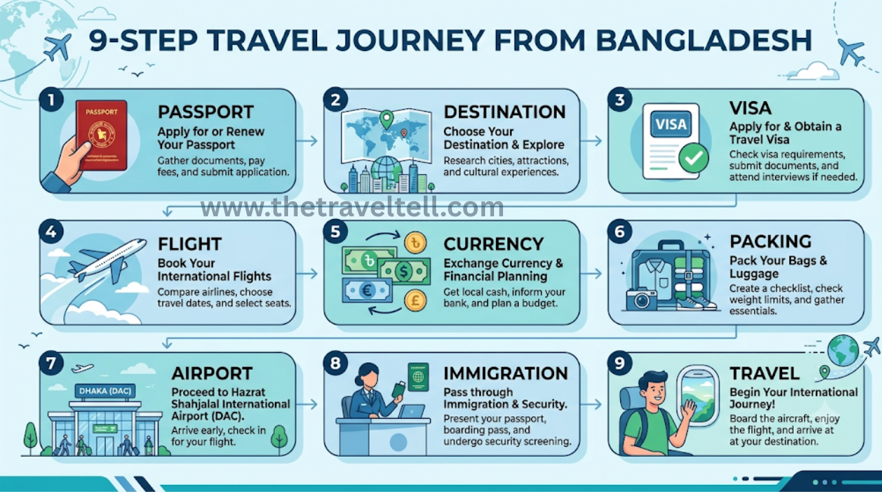 The whole journey in 9 steps
