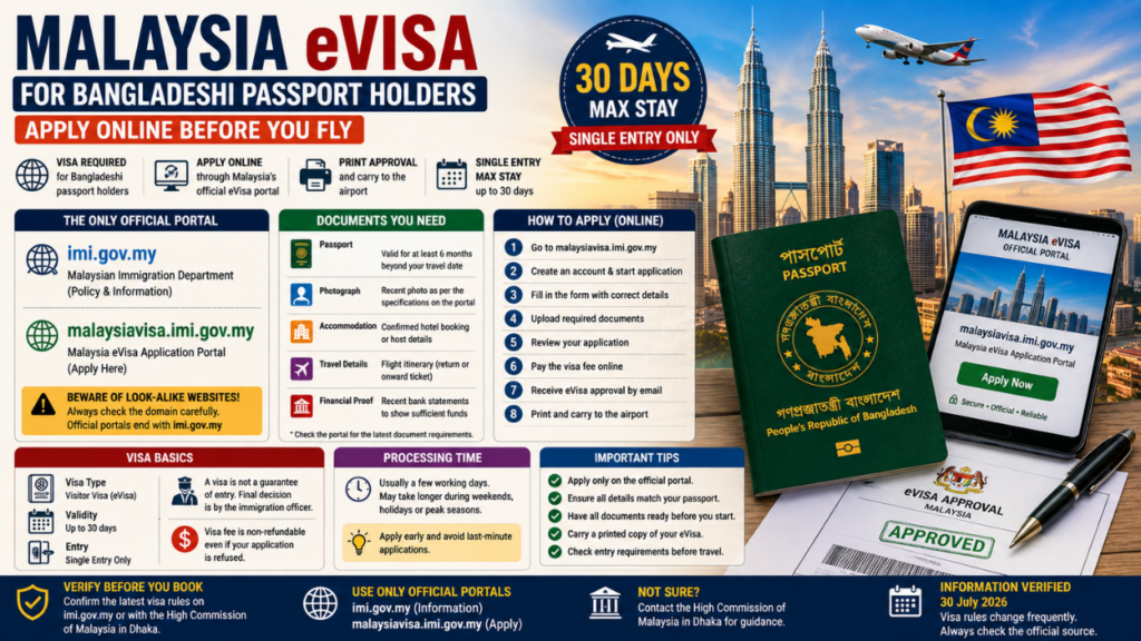 Malaysia eVisa for Bangladeshis