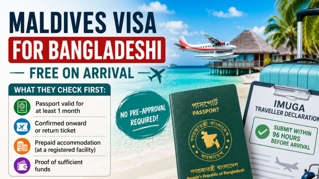 Maldives Visa on Arrival for Bangladeshis