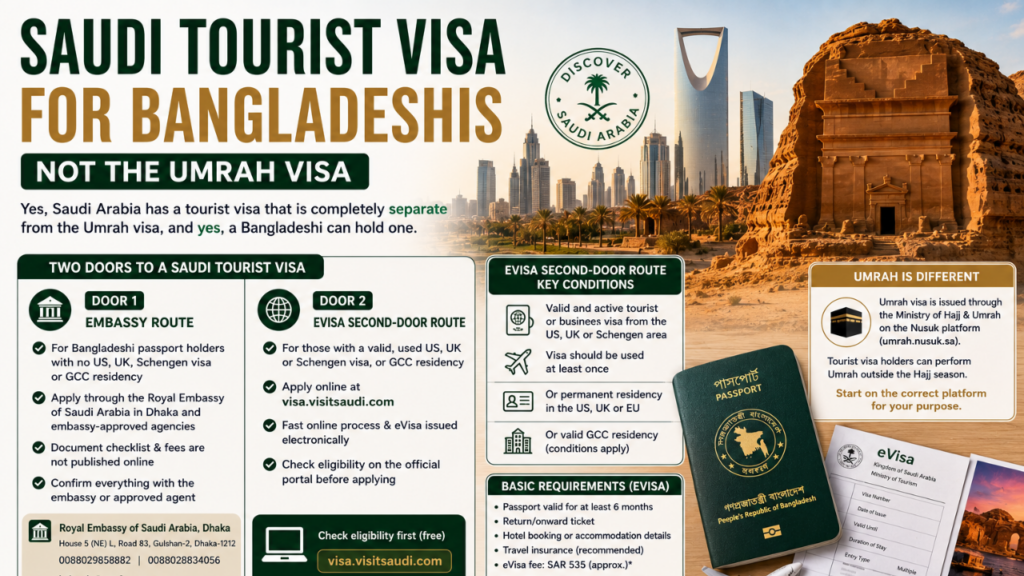 Saudi Tourist Visa for Bangladeshis