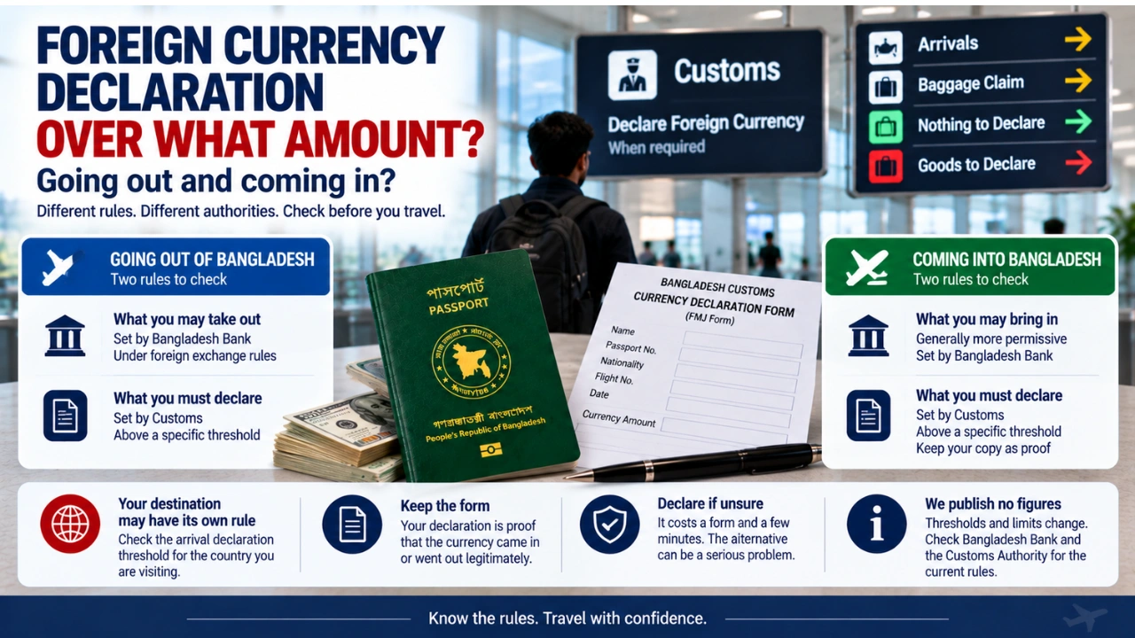 Declaring Foreign Currency at Dhaka Customs
