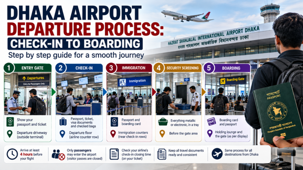 Dhaka Airport Departure Process