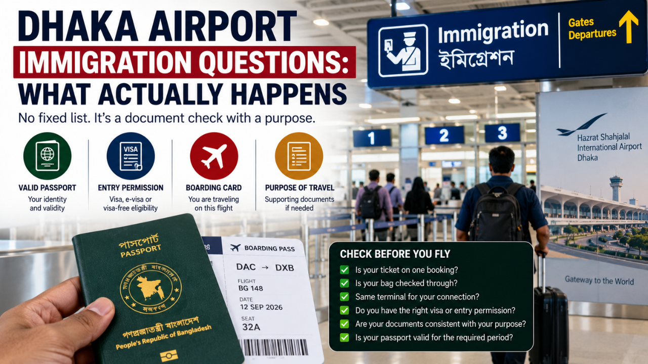 Dhaka Airport Immigration Questions