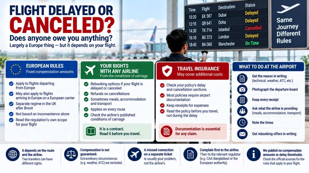 Flight Delayed or Canceled at Dhaka
