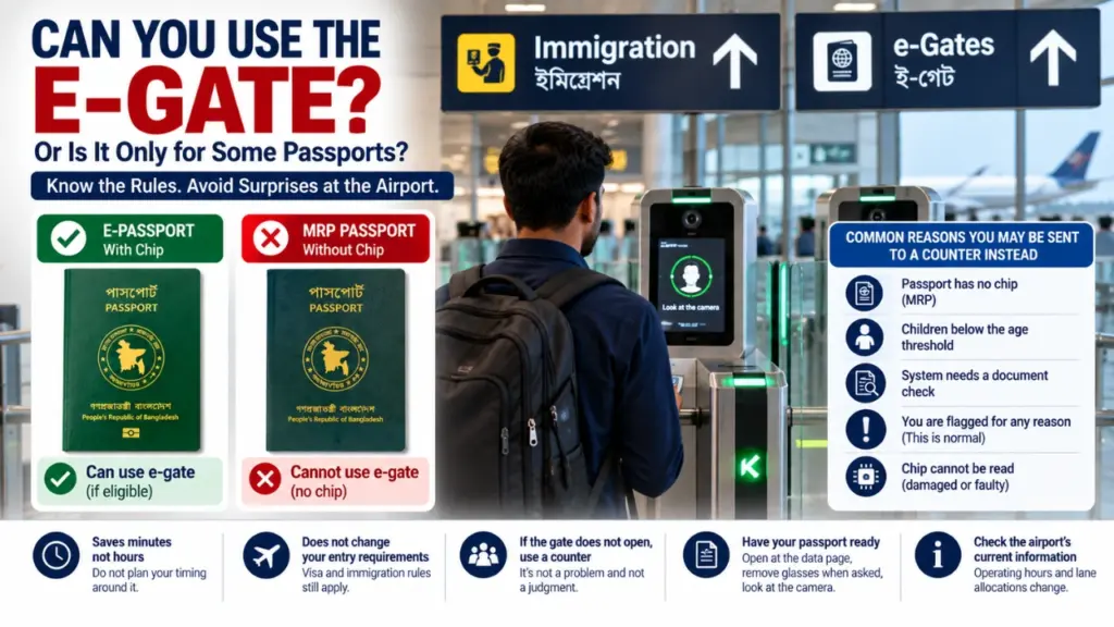 The E-Gate at Dhaka Airport